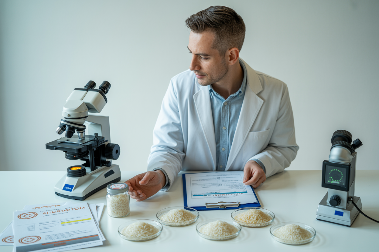 Certified Brazilian rice exporter quality inspection and audit