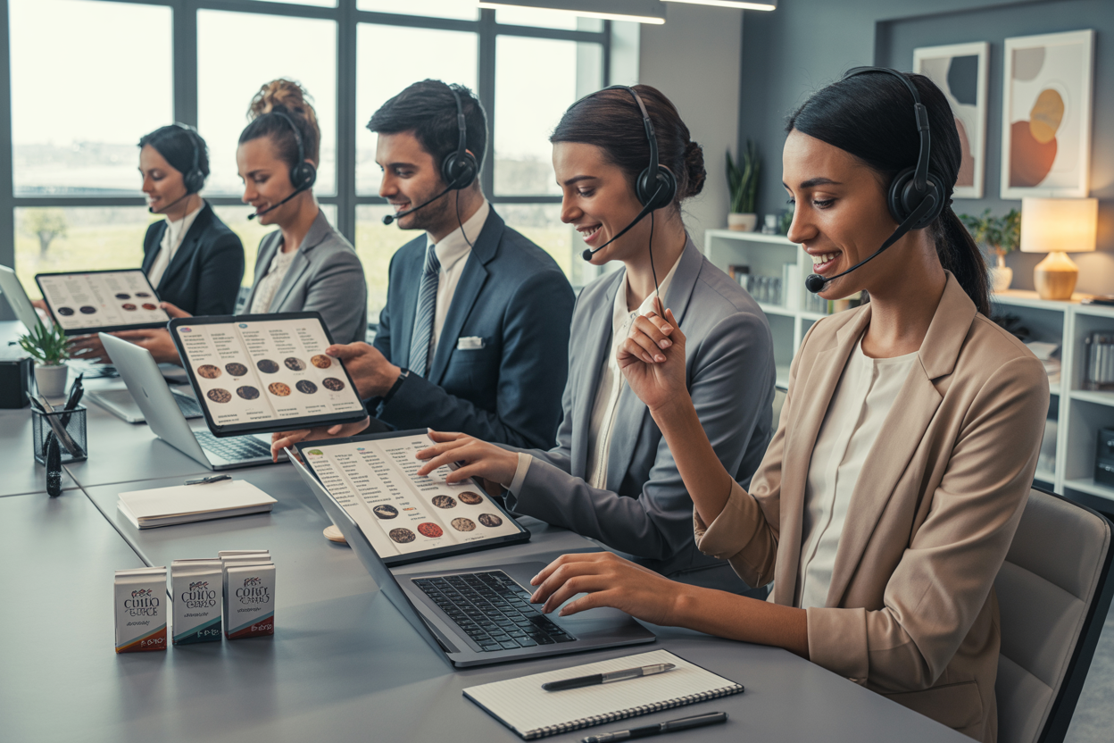 Arabica Coffee customer service team handling export inquiries