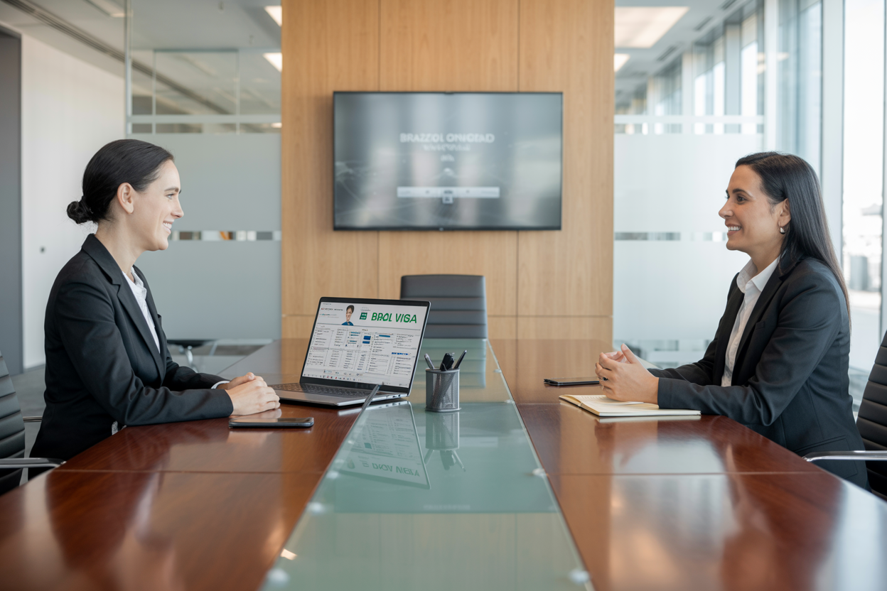 Brazil Work Visa meeting room for immigration consultation appointments