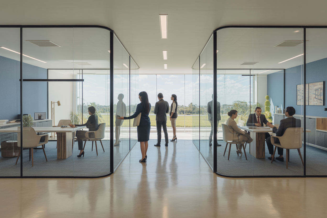 Professional Brazil Work Visa office with global client support atmosphere