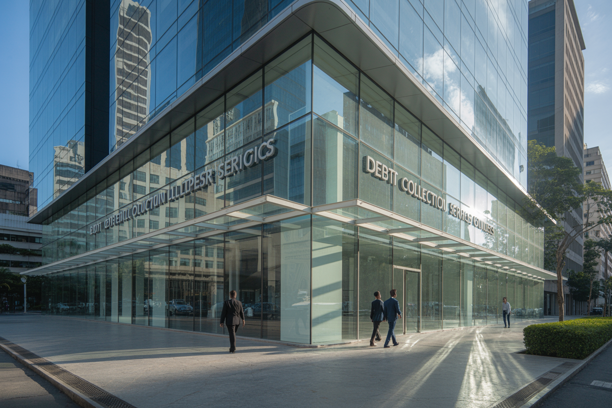 Modern debt collection office in Brazil with international client support